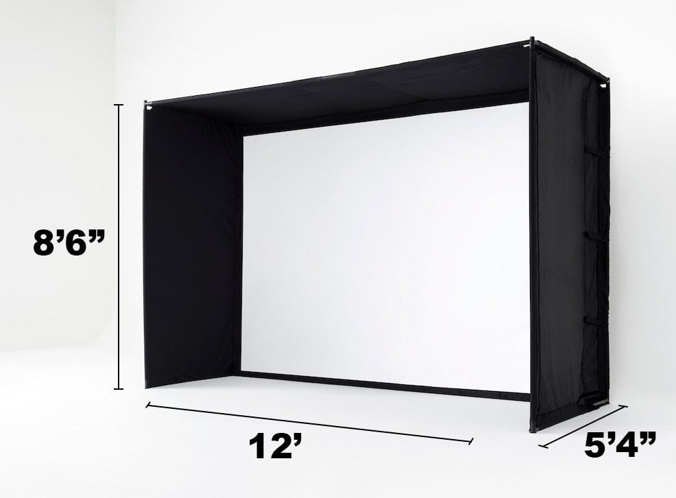 Measurements for Studio 12' enclosure SkyTrak golf simulator accessories