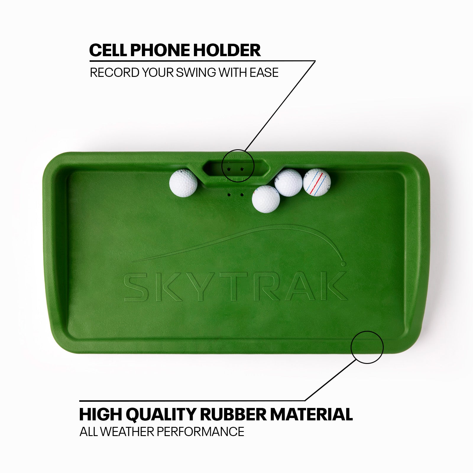 Durable cell phone holder made with high-quality rubber for all-weather performance 